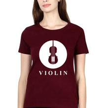 Load image into Gallery viewer, Violin T-Shirt for Women-Ektarfa.online
