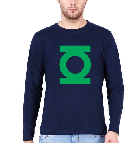 Green Lantern Superhero Full Sleeves T-Shirt for Men-Navy Blue-Ektarfa.online