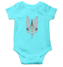 Load image into Gallery viewer, Balidaan Army Kids Romper Kids Romper For Baby Boy/Girl-0-5 Months(18 Inches)-Sky Blue-Ektarfa.online
