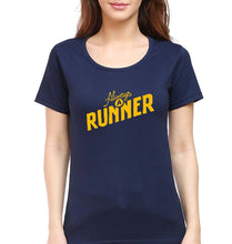 Load image into Gallery viewer, Runner Running T-Shirt for Women-Navy Blue-Ektarfa.online
