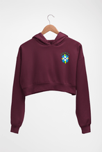 Load image into Gallery viewer, Brazil Football Crop HOODIE FOR WOMEN-Maroon-Ektarfa.online
