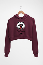 Load image into Gallery viewer, Angry Bear Crop HOODIE FOR WOMEN-Maroon-Ektarfa.online
