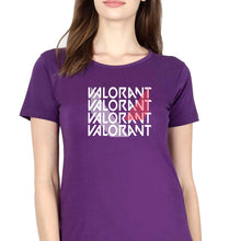 Load image into Gallery viewer, Valorant T-Shirt for Women-Purple-Ektarfa.online
