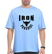 Load image into Gallery viewer, Iron Paradise Oversized T-Shirt for Men-Baby Blue-Ektarfa.online

