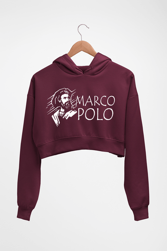 Marco Polo Crop HOODIE FOR WOMEN-Maroon-Ektarfa.online