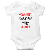 Load image into Gallery viewer, Warning Kids Romper For Baby Boy/Girl-0-5 Months(18 Inches)-White-Ektarfa.online
