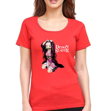 Load image into Gallery viewer, Demon Slayer T-Shirt for Women-Red-Ektarfa.online
