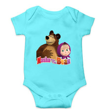 Load image into Gallery viewer, Masha and the Bear Kids Romper For Baby Boy/Girl-Sky Blue-Ektarfa.online
