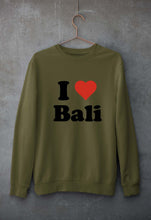 Load image into Gallery viewer, I Love Bali Unisex Sweatshirt for Men/Women-Olive Green-Ektarfa.online
