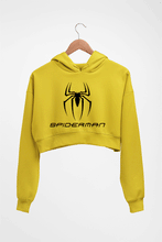 Load image into Gallery viewer, Spiderman Crop HOODIE FOR WOMEN-Mustard Yellow-Ektarfa.online
