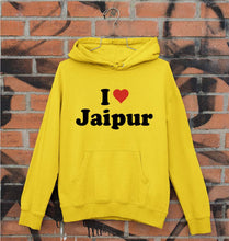 Load image into Gallery viewer, I Love Jaipur Unisex Hoodie for Men/Women-Mustard Yellow-Ektarfa.online
