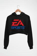Load image into Gallery viewer, EA Sports Crop HOODIE FOR WOMEN-Black-Ektarfa.online
