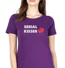 Load image into Gallery viewer, Serial Kisser T-Shirt for Women-Purple-Ektarfa.online
