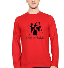 Load image into Gallery viewer, Table Tennis (TT) Wizard Full Sleeves T-Shirt for Men-Red-Ektarfa.online
