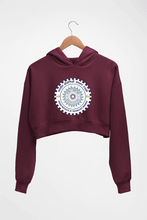 Load image into Gallery viewer, IIT Roorkee Crop HOODIE FOR WOMEN-Maroon-Ektarfa.online
