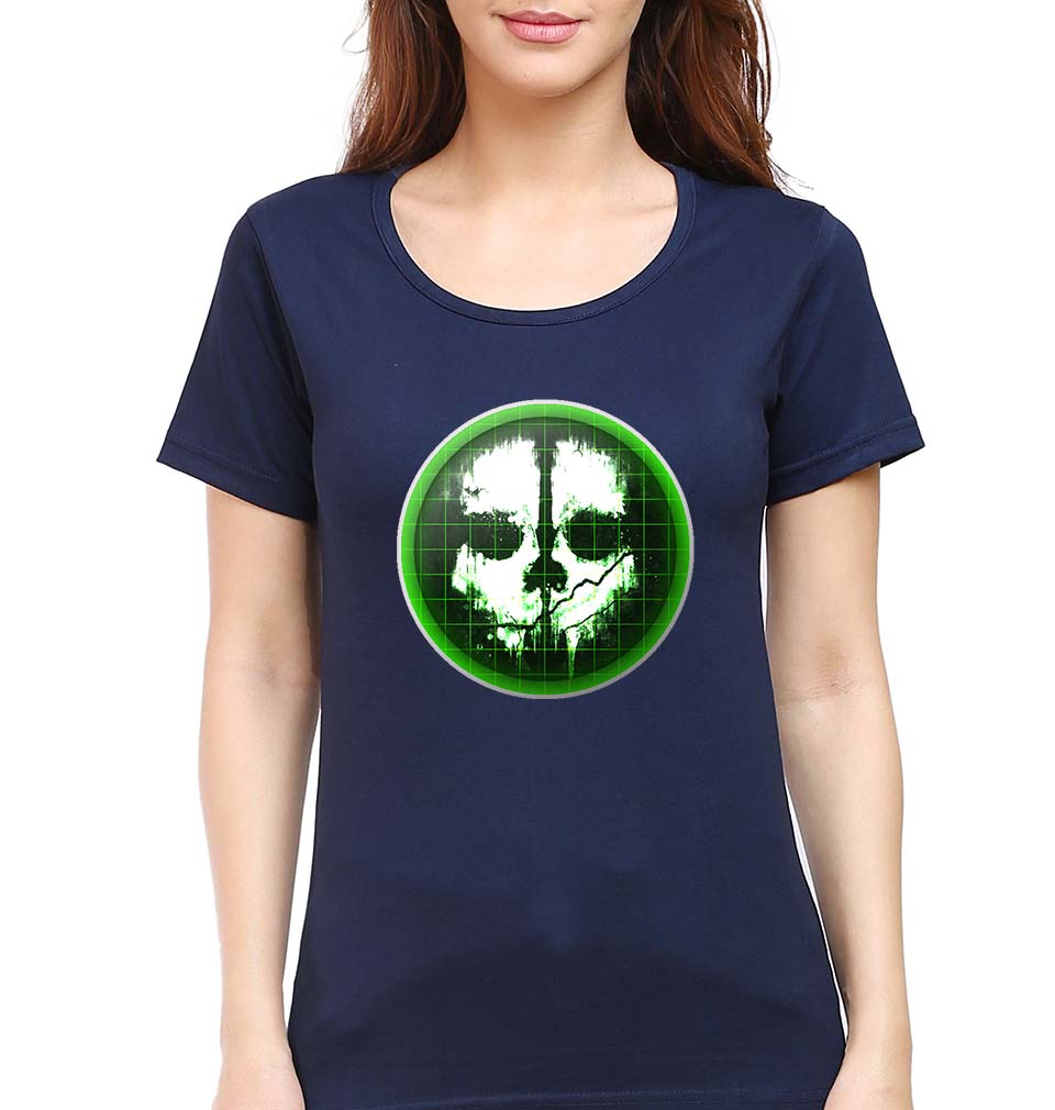 Call of Duty (COD) T-Shirt for Women-Navy Blue-Ektarfa.online