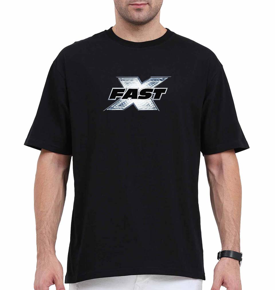 Fast X Oversized T-Shirt for Men-Black-Ektarfa.online