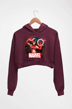 Load image into Gallery viewer, Scarlet Witch Wanda Crop HOODIE FOR WOMEN-Maroon-Ektarfa.online
