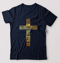 Load image into Gallery viewer, Christian T-Shirt for Men-Navy Blue-Ektarfa.online
