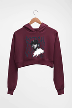Load image into Gallery viewer, Kendrick Lamar Crop HOODIE FOR WOMEN-Maroon-Ektarfa.online
