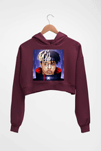 Load image into Gallery viewer, Lil Uzi Vert (LUV) Crop HOODIE FOR WOMEN-Maroon-Ektarfa.online
