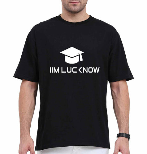 IIM L Lucknow Oversized T-Shirt for Men-Black-Ektarfa.online