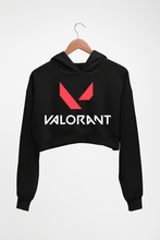 Load image into Gallery viewer, Valorant Crop HOODIE FOR WOMEN-Black-Ektarfa.online
