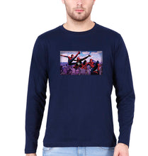 Load image into Gallery viewer, Spiderman Superhero Full Sleeves T-Shirt for Men-Navy Blue-Ektarfa.online
