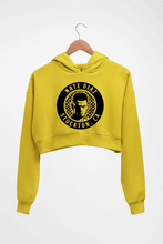 Load image into Gallery viewer, Nate Diaz UFC Crop HOODIE FOR WOMEN-Mustard Yellow-Ektarfa.online
