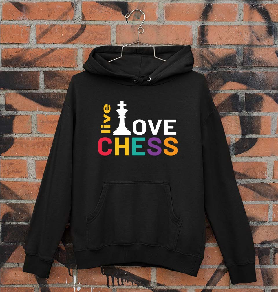 Chess Love Unisex Hoodie for Men/Women-Black-Ektarfa.online