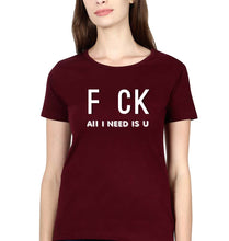 Load image into Gallery viewer, Naughty Offensive T-Shirt for Women-Maroon-Ektarfa.online
