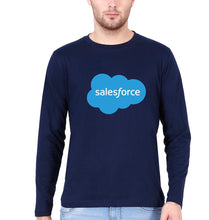 Load image into Gallery viewer, Salesforce Full Sleeves T-Shirt for Men-Navy Blue-Ektarfa.online
