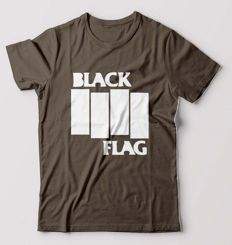 Black Flag T-Shirt for Men-Olive Green-Ektarfa.online