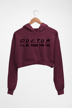 Load image into Gallery viewer, Doctor Crop HOODIE FOR WOMEN-Maroon-Ektarfa.online
