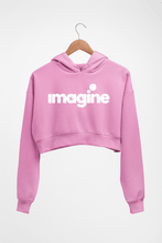 Load image into Gallery viewer, Imagine Riteish Deshmukh Crop HOODIE FOR WOMEN-Light Baby Pink-Ektarfa.online
