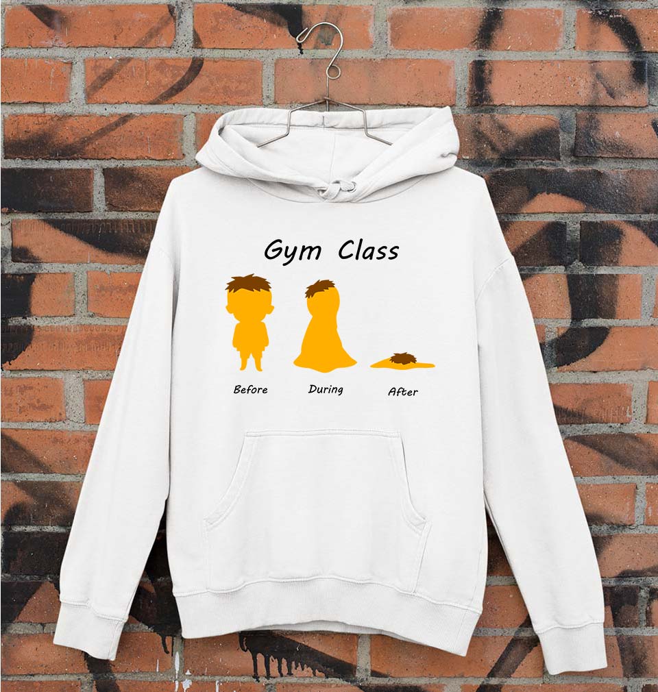 Gym Funny Unisex Hoodie for Men/Women-White-Ektarfa.online