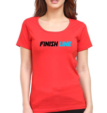 Load image into Gallery viewer, Finish Line T-Shirt for Women-Red-Ektarfa.online
