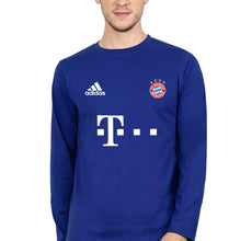 Load image into Gallery viewer, FC Bayern Munich 2021-22 Full Sleeves T-Shirt for Men-Royal Blue-Ektarfa.online
