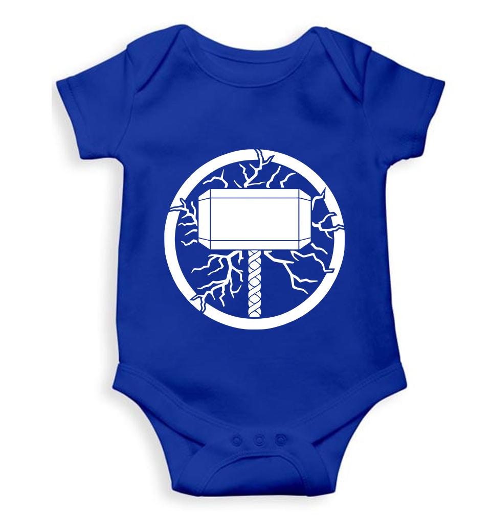 Thor Superhero Kids Romper For Baby Boy/Girl-0-5 Months(18 Inches)-Royal Blue-Ektarfa.online