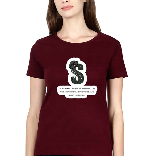 Jughead Jones Riverdale T-Shirt for Women-Maroon-Ektarfa.online