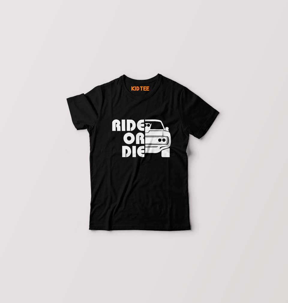 Fast & Furious Ride or Die Kids T-Shirt for Boy/Girl-Black-Ektarfa.online