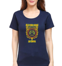 Load image into Gallery viewer, Psychedelic Love T-Shirt for Women-Navy Blue-Ektarfa.online
