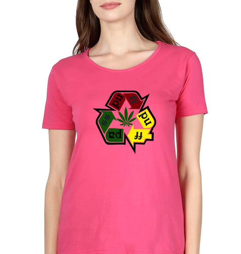 Weed T-Shirt for Women-Pink-Ektarfa.online