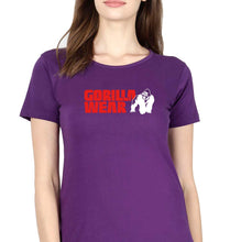 Load image into Gallery viewer, Gorilla Wear T-Shirt for Women-Purple-Ektarfa.online
