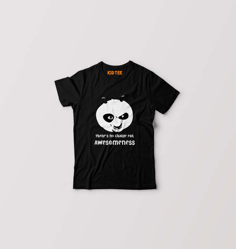 Panda Kids T-Shirt for Boy/Girl-Black-Ektarfa.online