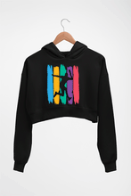 Load image into Gallery viewer, Table Tennis (TT) Crop HOODIE FOR WOMEN-Black-Ektarfa.online
