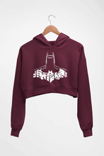 Load image into Gallery viewer, Batman Superhero Crop HOODIE FOR WOMEN-Maroon-Ektarfa.online
