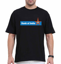 Load image into Gallery viewer, Bank of India Oversized T-Shirt for Men-Black-Ektarfa.online
