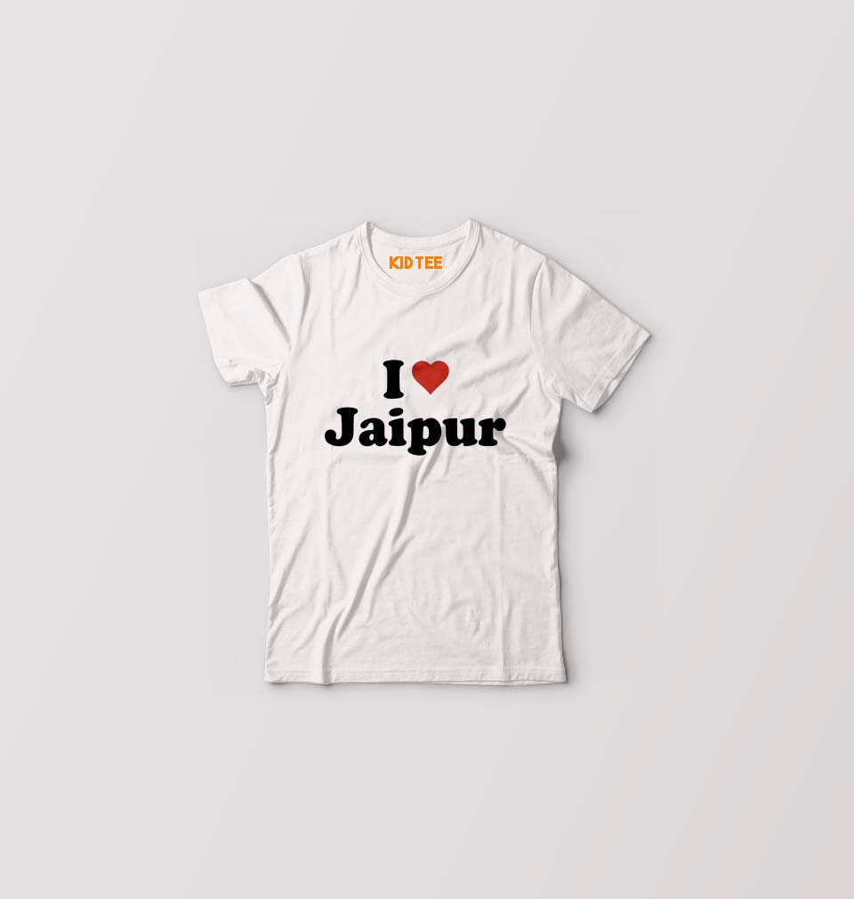 I Love Jaipur Kids T-Shirt for Boy/Girl-White-Ektarfa.online