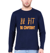Load image into Gallery viewer, Gym Fit Full Sleeves T-Shirt for Men-Navy Blue-Ektarfa.online
